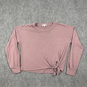 Beyond Yoga Smarten Up Long sleeve Top Mauve Smalle